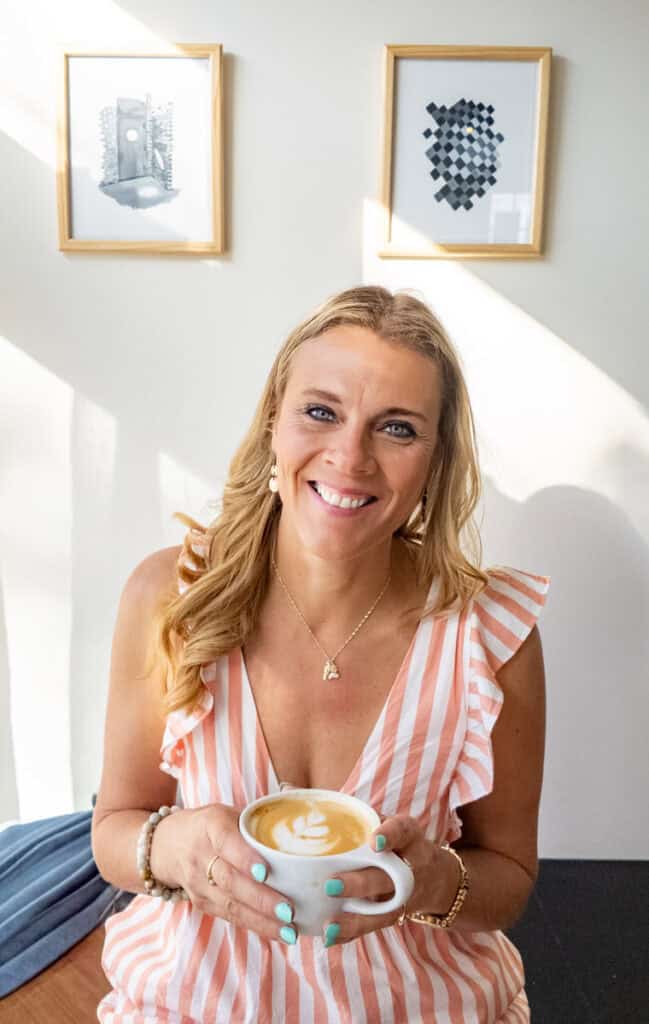 woman with coffee
